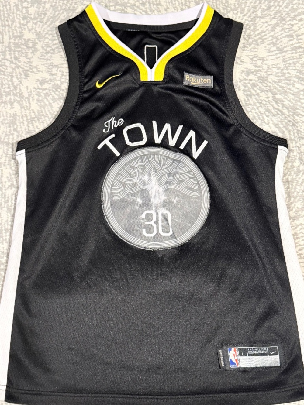 Stephen Curry Warriors "The Town" Jersey - Youth Large (L 14-16) Black
